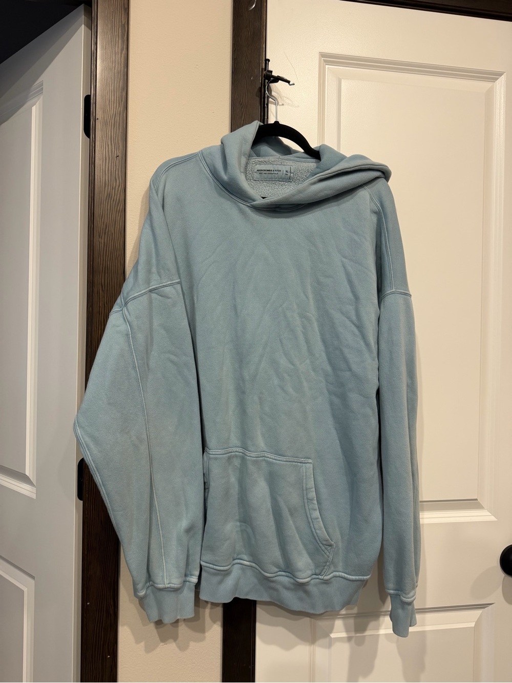 Abercrombie & Fitch Light Blue Crewneck Hoodie